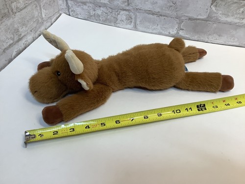Peluche Mary Meyer Alce Raro Difícil de Encontrar Súper Suave 14” Lovey Brown Baby - Imagen 7 de 7