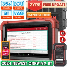 2024 LAUNCH X431 CRP919X BT PRO Bidirectional Car Diagnostic Scanner ECU Coding