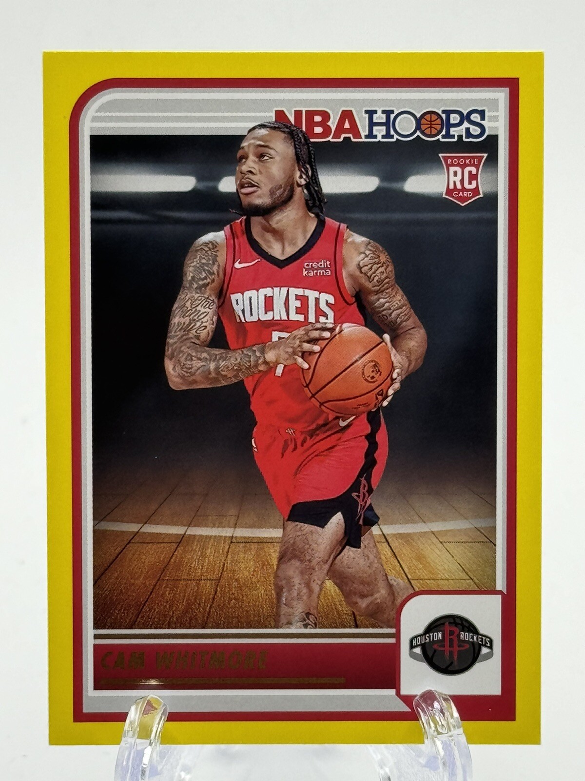 2023-24 NBA Hoops Cam Whitmore RC Yellow Parallel #265