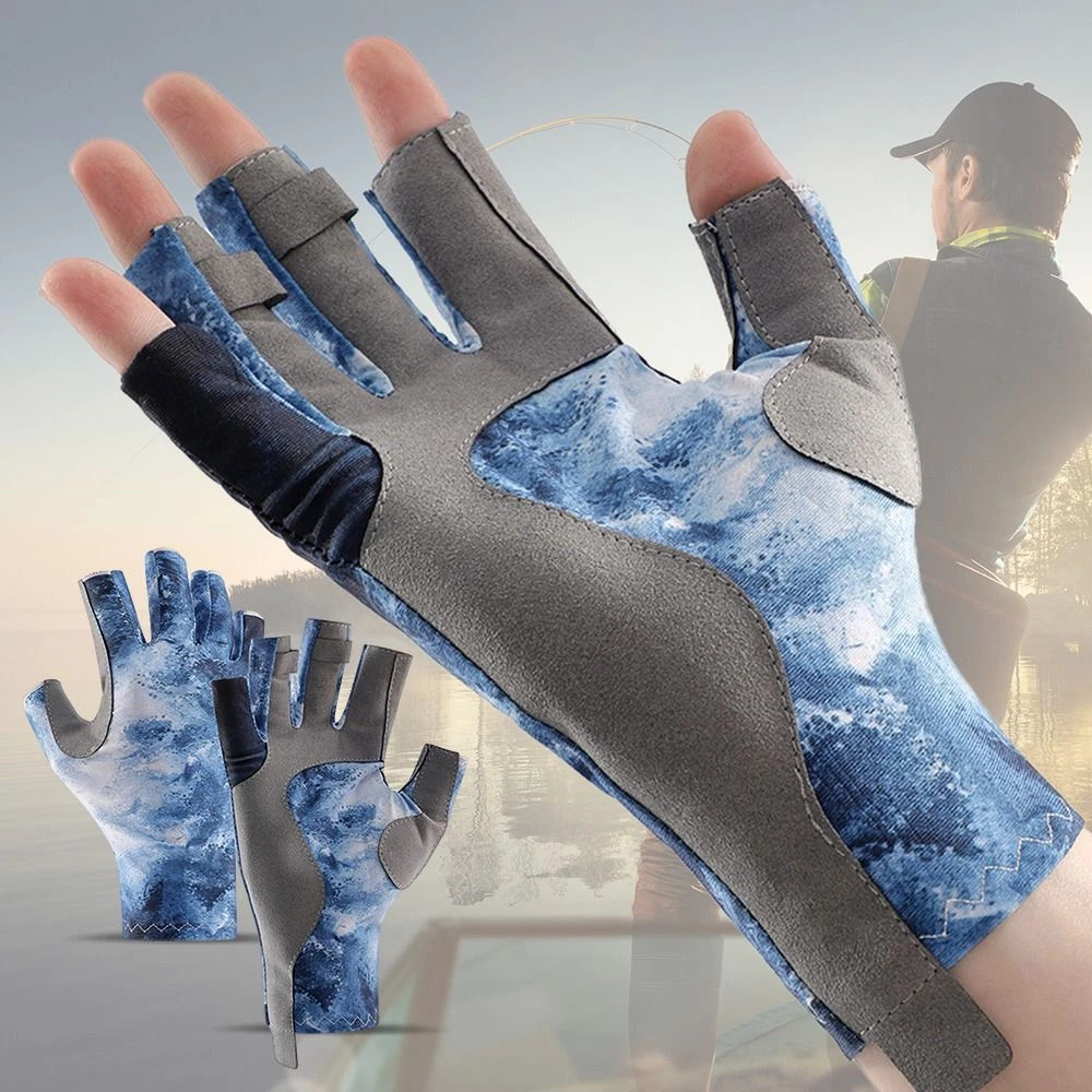 Professional Gloves Sunscreen Gloves Breathable Fishing Gloves