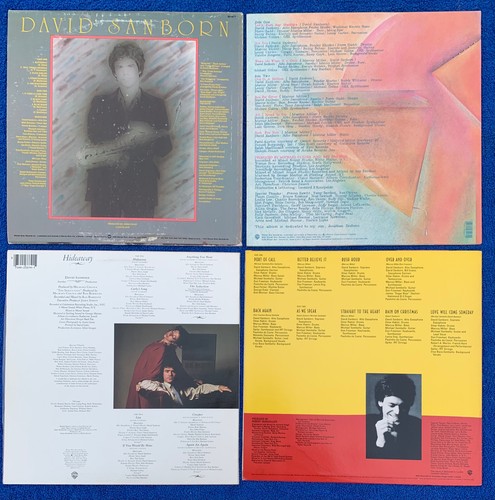 David Sanborn 4 LP LOT of Vinyl LPs in Near Mint Condition Voyeur Hideaway Speak - Picture 2 of 2