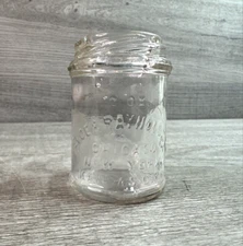 Vintage DeVoe & Raynolds Co. 2 OZ Jar Chicago New York Kansas City Clear