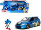 2012 SUBARU IMPREZA WRX STI & "SONIC THE HEDGEHOG" FIGURE 1/24 BY JADA 35871