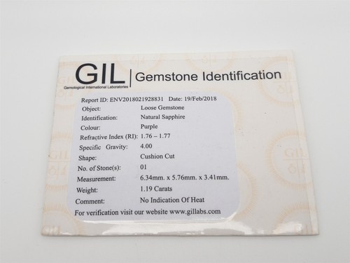 Simon G 10.000 $ 2 kt ZERTIFIKAT NO HEAT lila Saphir Diamant 18 kt Weißgold Ring SET - Bild 10 von 10