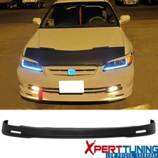 Fits 01-02 Honda Accord Coupe Mugen Style Unpainted Black PP Front Bumper Lip