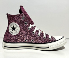 Converse Chuck Taylor Womens Size 6 All Star Purple Pink Glitter Urban Fashion