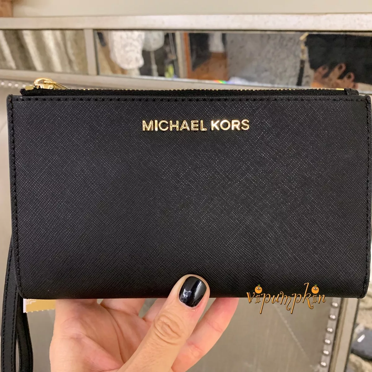 Michael Kors Jet Set Black Wallet