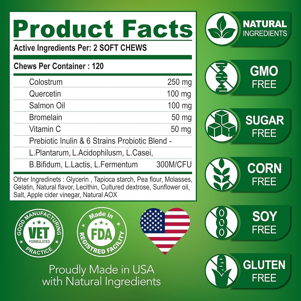 Dog Allergy Chews Itch Relief for Dogs Dog Allergy Relief Anti Itch