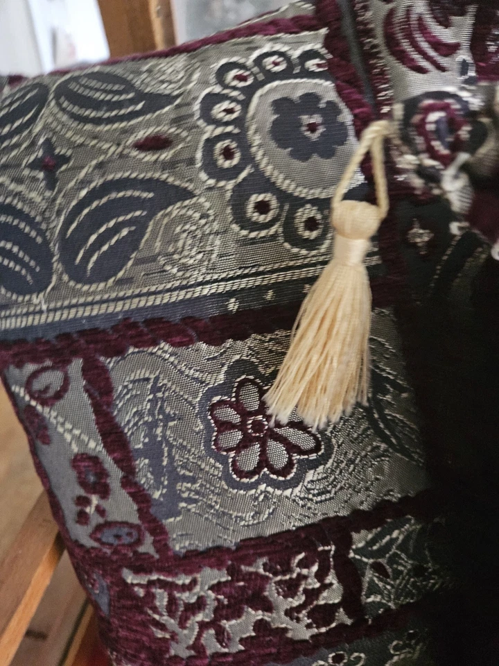 Ornate Indian Style Throw Pillow 12×12 - Image 3 of 4