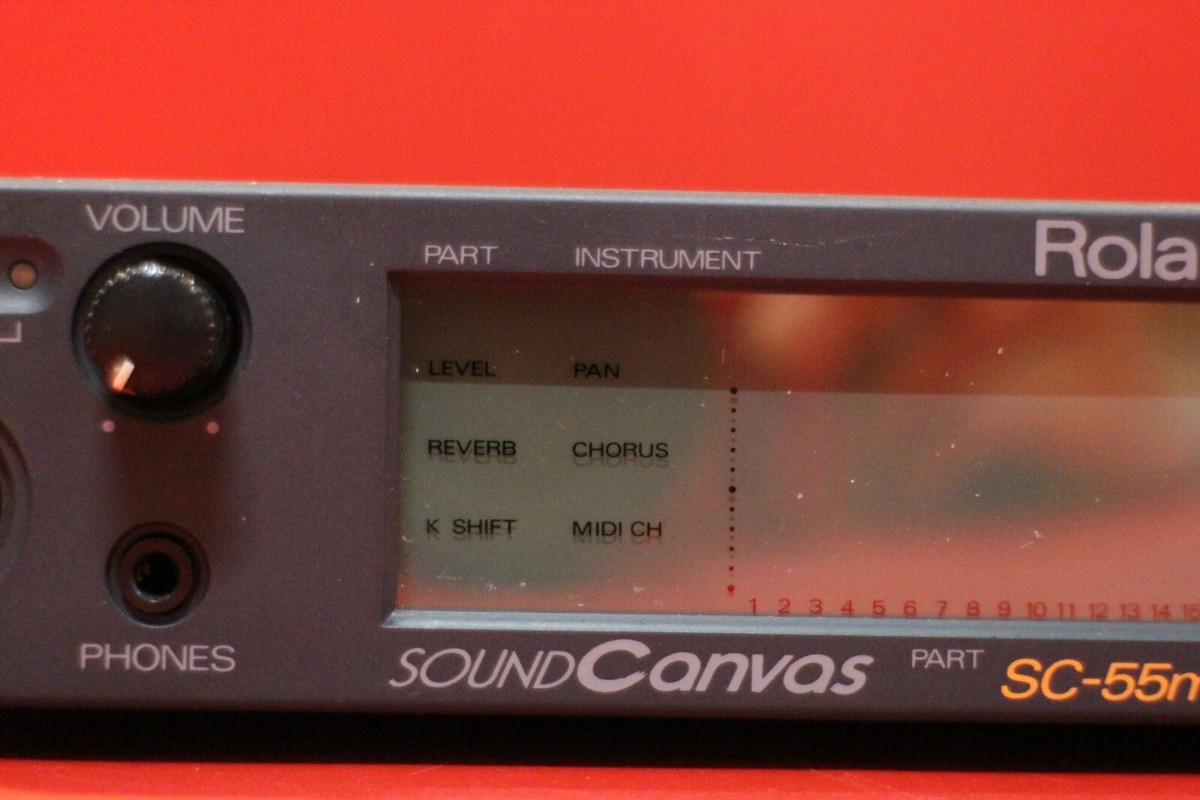 USED Roland SC-55 sc55 mkⅡSound Canvas Module Rack Synth MIDI