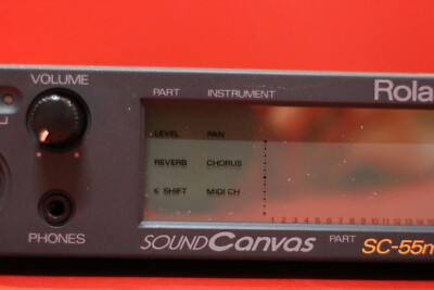 USED Roland SC-55 sc55 mkⅡSound Canvas Module Rack Synth MIDI