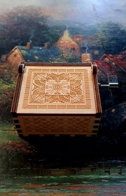 Wood Music Box Twinkle Twinkle Little Star 2''×1 3/4''×1 1/2'' self winding