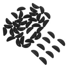 40pcs Black Adhesive Nose Pads Soft Silicone Non-Slip for Plastic
