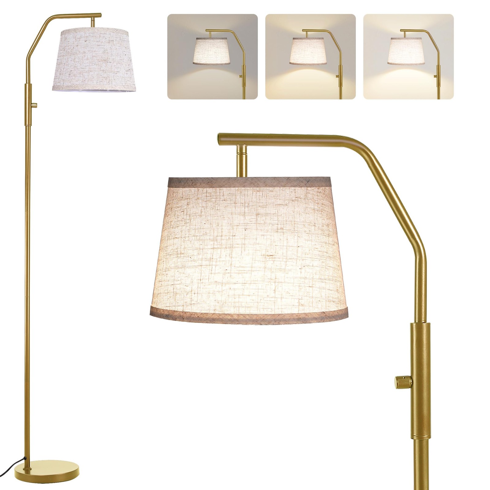 Adjustable 9W Floor Lamp for Living Room or Bedroom with Bulb Included