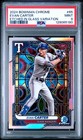 2024 Bowman Chrome Evan Carter ETCHED GLASS PSA 9 RC TEXAS RANGERS