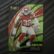 2025 Panini Select - Nick Bolton #207 Neon Green Prizm Shock /699