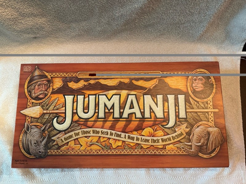 Jumanji the Game Real Wooden Box Edition of the Classic Adventure Board Game
