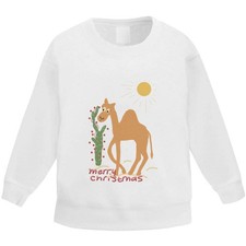 'Camel Decorates A Cactus ' Kid's Sweatshirt / Sweater / Jumper (KW049918)
