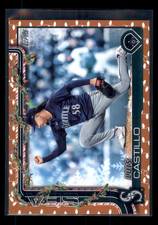 2025 Topps Holiday - Luis Castillo #H152 Gold Holiday Lights
