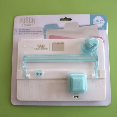 We R Memory Keepers Tab Punch Board New Sealed Office Papercrafts DIY Organize