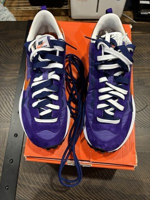 Nike VaporWaffle Sacai Dark Iris Purple/Campfire Orange Size 9 DH2684