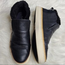 Toms Paxton leather Faux Fur chukka Sneakers Size 6