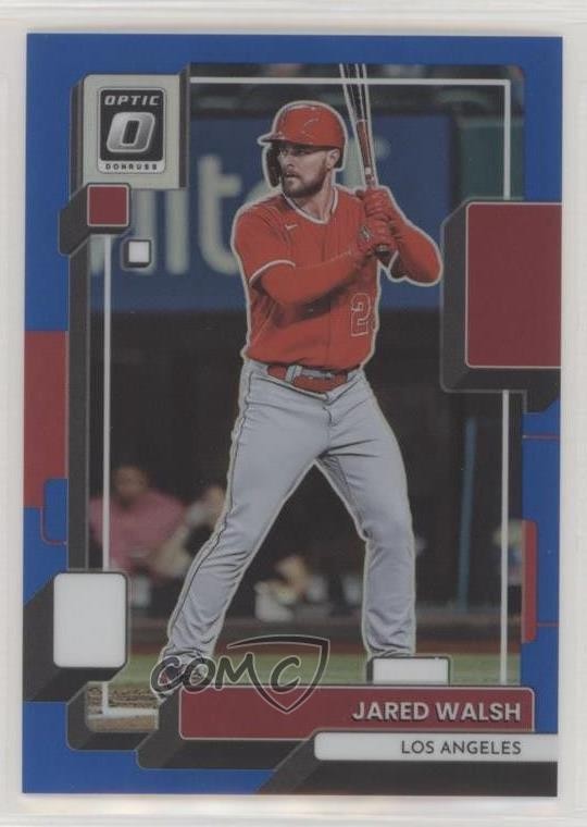 2022 Panini Donruss Optic Blue Prizm 5/75 Jared Walsh #150