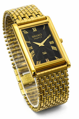 Vintage Classic Seiko Slim Quartz Men's Golden Plated Wrist Watch