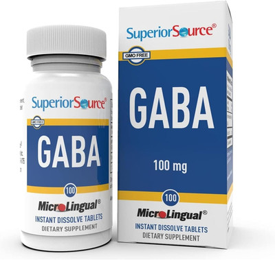 GABA 100mg - Brain & Nervous System Support - Gamma-Aminobutyric Acid Supplement
