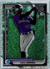 2024 Bowman Chrome Mojo Refractors #BCP-200 Eriel Dihigo 1st Rockies