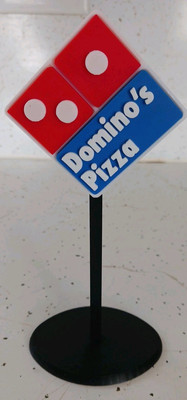 Domino's   Pizza    Miniature Sign. 3d Printed. 6.5'' Inches Tall. 