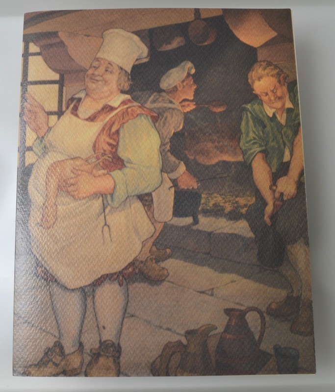 Large vintage French restaurant menu for La Crémaillère, Bedford, New York