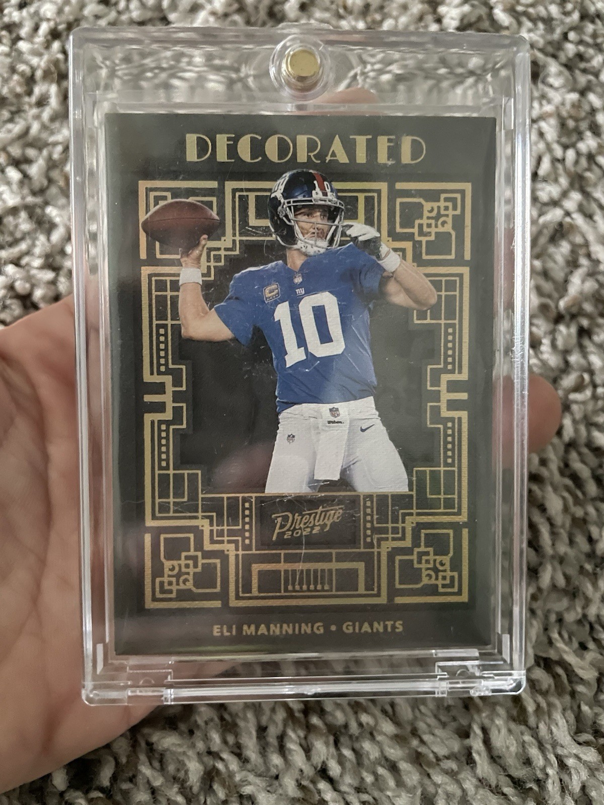 Eli Manning 2022 Panini Prestige Decorated #DE-29 New York Giants - CASE HIT SSP