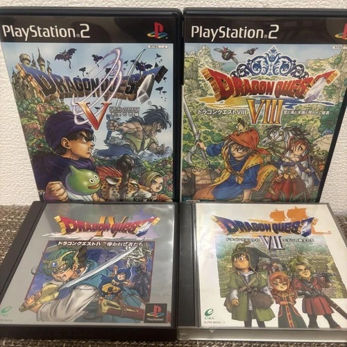 Dragon Quest IV V VII VIII Set of 4 PlayStation PlayStation 2 U.S Tax Included