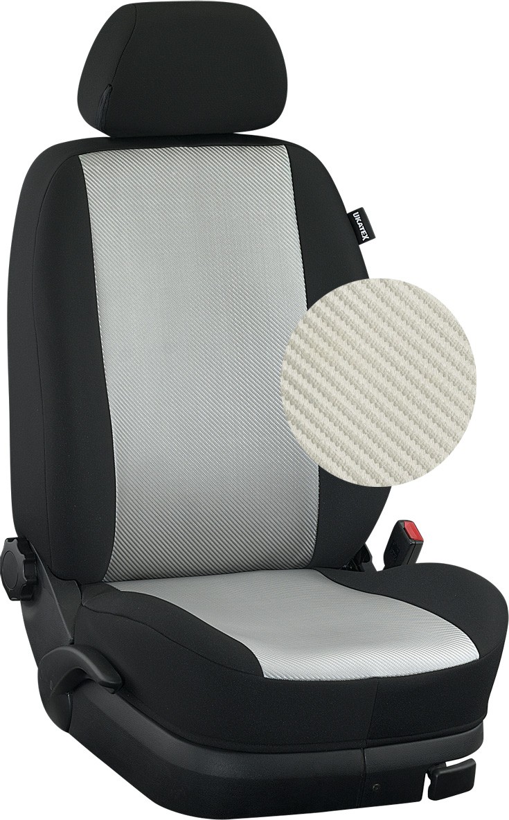 Mercedes Vito (W638) Maß VordersitzbezüGe SchonbezüGe: Carbon/Schwarz-image