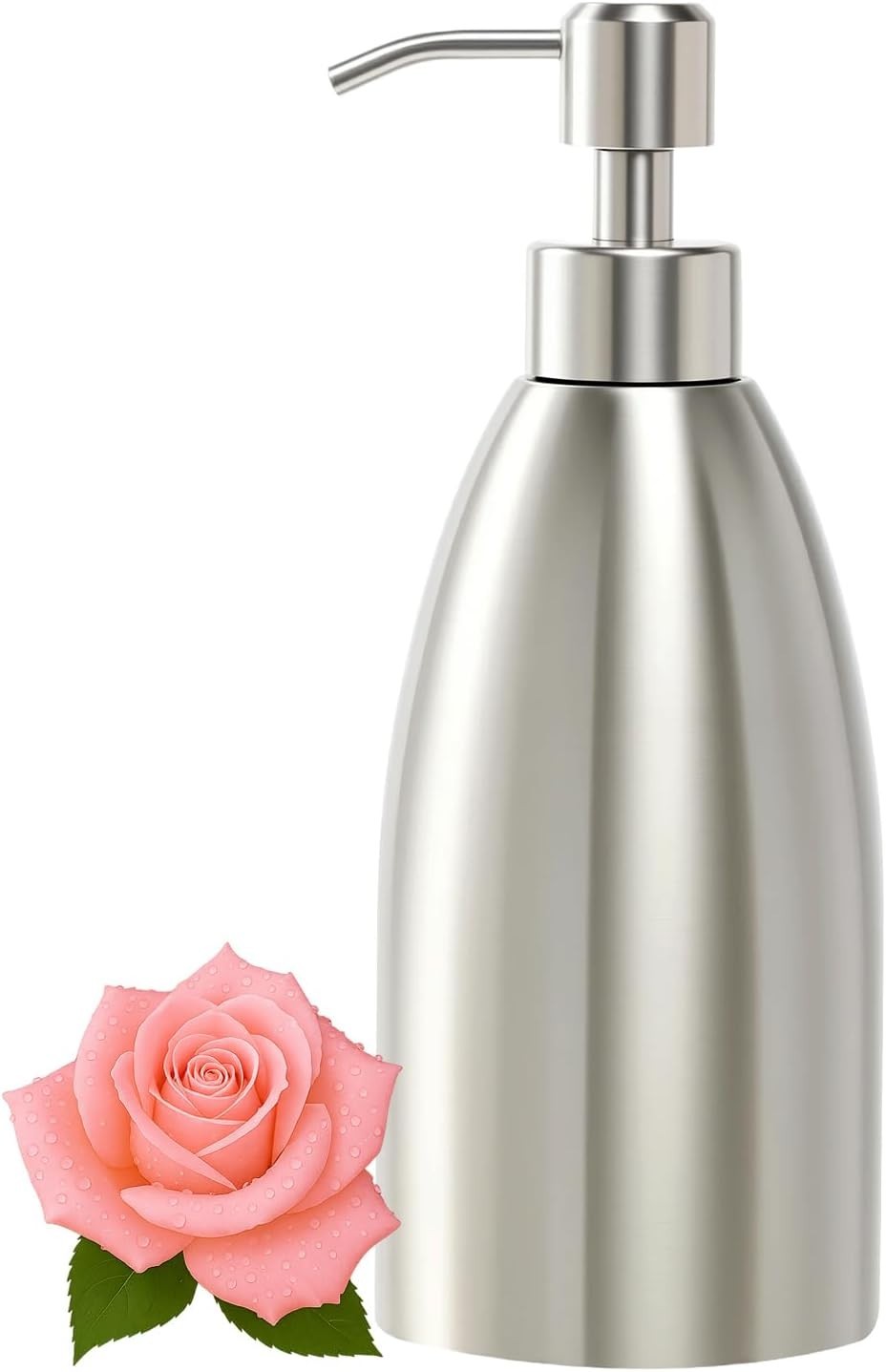 304 Stainless Steel Soap Dispenser 16Oz Rust Proof Liquid Pu