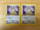 Lot Of 2 Pokemon Jungle Meowth First Edition Non-Holo  56/64 LP