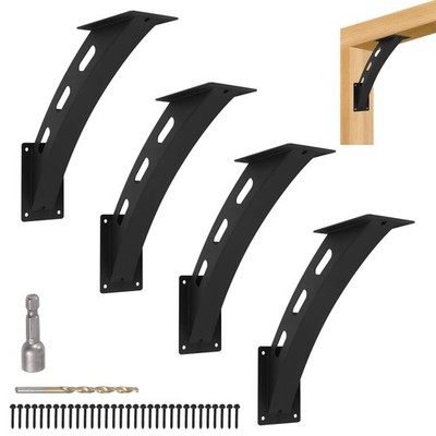 4 Pcs 45 Degree Angle Support Brackets,Wood Post and Beam Angle Support Brack...