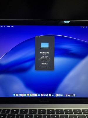 Apple MacBook Air A2337 2020 M1 Chip 16GB 512GB SSD Tahoe OS