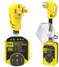 RV Surge Protector, 50 Amp 12800 Joules RV Circuit Analyzer Full Protection,IP67