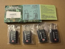 TSA Approved 4 Pack Travel Luggage Locks 4-Digit Combination Suitcase Safety Set