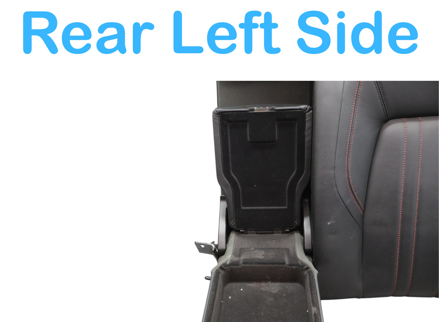 14-17 Maserati Ghibli Rear Left Driver Side Second Row Upper Seat Black Oem
