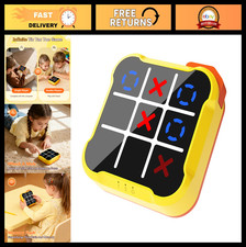 3-in-1 Handheld Tic Tac Toe Game Machine - Portable Electronic Puzzle for Travel