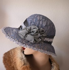 1920s Vintage Style Edwardian Wide Brim Hat