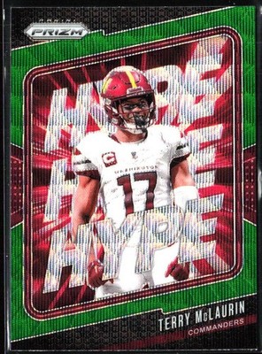 2024 Panini Prizm - Hype Green Wave Prizm #12 Terry McLaurin