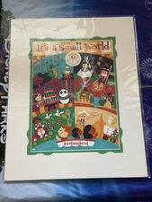 Disney Parks It's A Small World Fantasyland Print 14x18" Dave Perillo