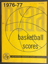 1976-77 OFFICIAL NCAA COLLEGE GAME BY GAME BASKETBALL SCORES BOOKLET