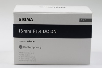 SIGMA 16mm f/1,4 DC DN Contemporary für Fujifilm - SNr: 99928129