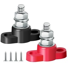5/16 Inch Single Stud Battery Junction Posts Block 12V Power Terminal 1 Pair