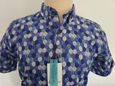 ROBERT GRAHAM RG S/S WOVENS MULTI NEW MEN'S TAILORED FIT CASUAL SHIRT Sz M